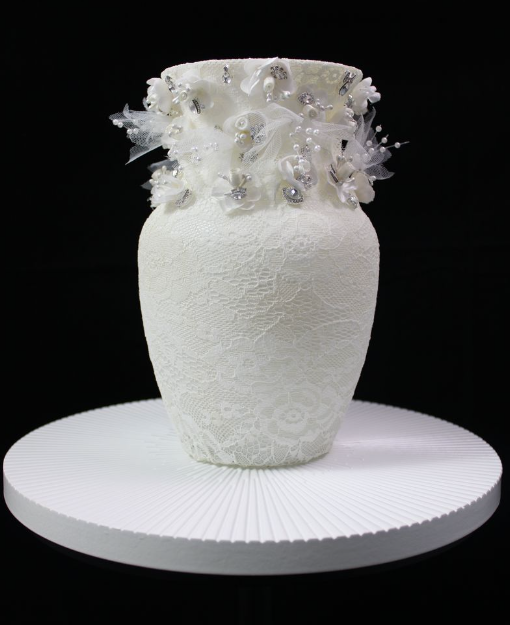 Elegant Small Centerpiece Vase, Profile View